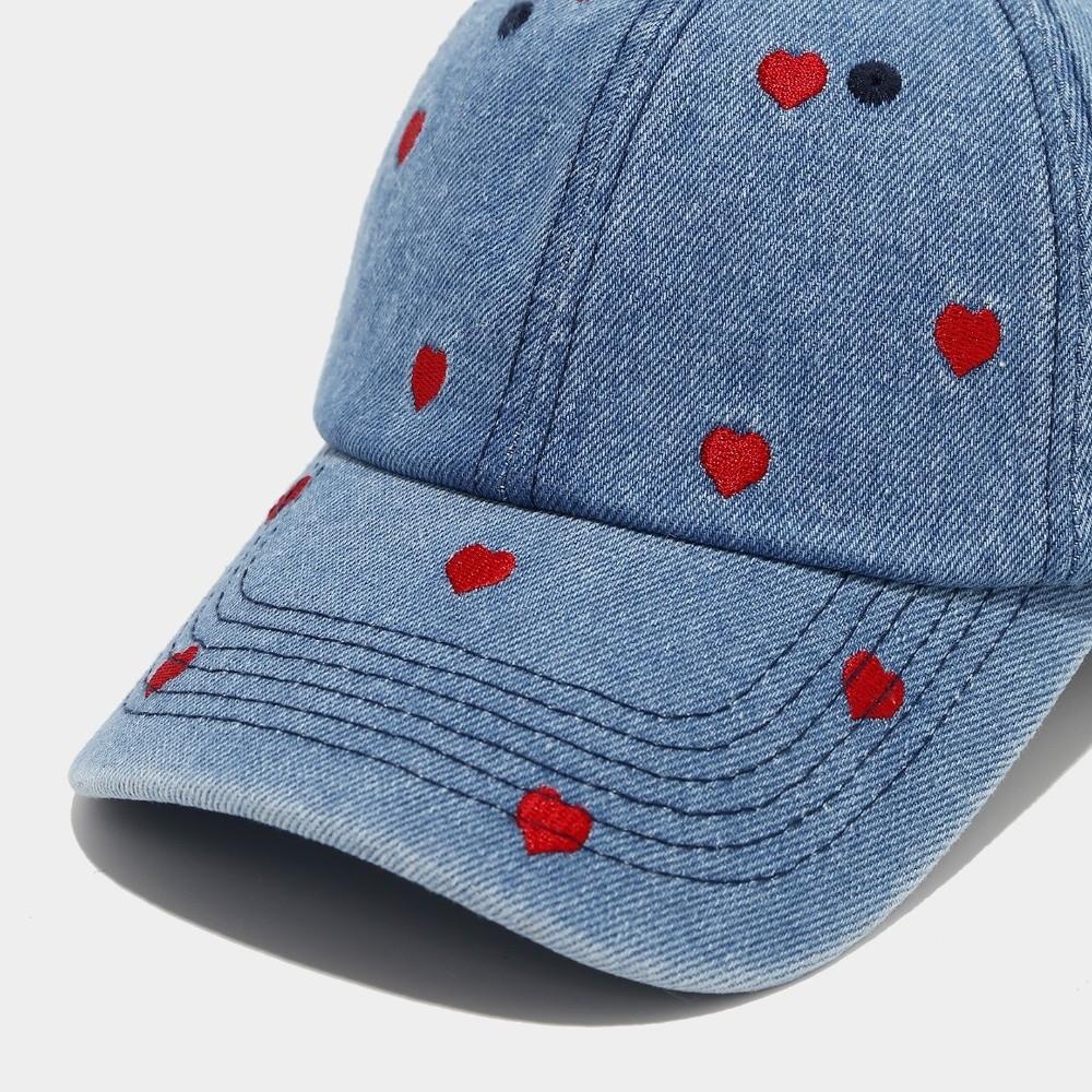 Denim Baseball Caps Lemon Love Cherry Embroidery Gorras Para Hombres Trendy Trucker Cap Unisex