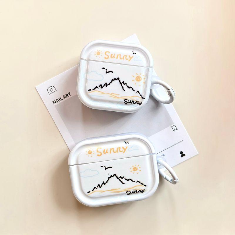 

Защитный чехол Активное шумоподавление Apple 3-го поколения Чехол для Bluetooth-наушников Pro 2-го поколения 2 Чехлы для наушников Минималистичный Корейский Милый Ins Ракушка Apple Airpods 3 [Sunrise Snow Mountain] Send Ring