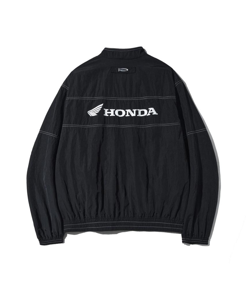 Phyps Motorcycle Honda Nylon Stitch Track Jacket_Black