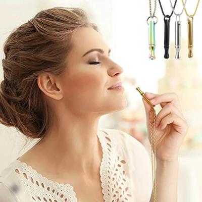 Stress Anxiety Necklace Mindfulness Breathing Tool Natural Calming Relief Chain Breathlace Necklaces Quit Smoking Anxiety Relief