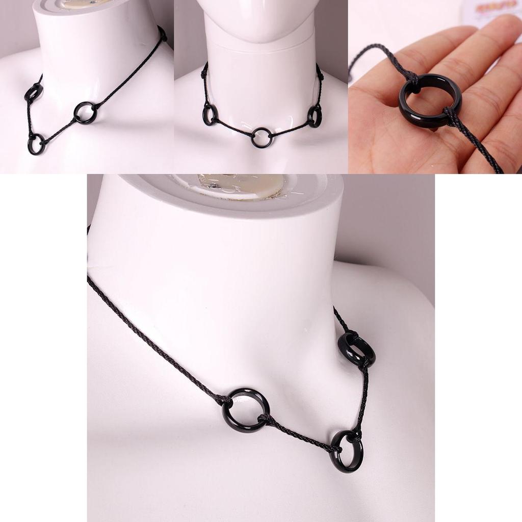 Stunning Uchiha Itachi Necklace Pendant Three Ring For Anime Cosplay Dress Up