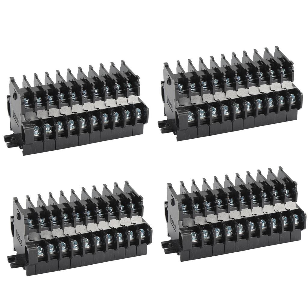 Screw Terminal TBD‑10 Rail Combined Double Layer Terminal Block Copper 10A/600V Terminal Block