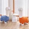 Oversized Alpaca Kruk - Internet Beroemd Creatief Pluche Dier Zitting, Woonkamer Vloer Decoratie & Verhuiscadeau, meubilair