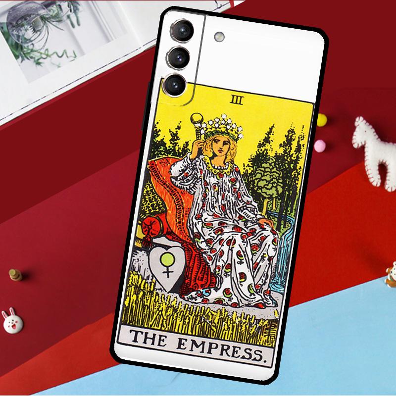 Tarot Card Astrology Sun Moon Lover Funda For Samsung Galaxy S26 S25 S24 S21 S22 S23 Ultra S10 Plus S20 FE S25 FE Phone Case