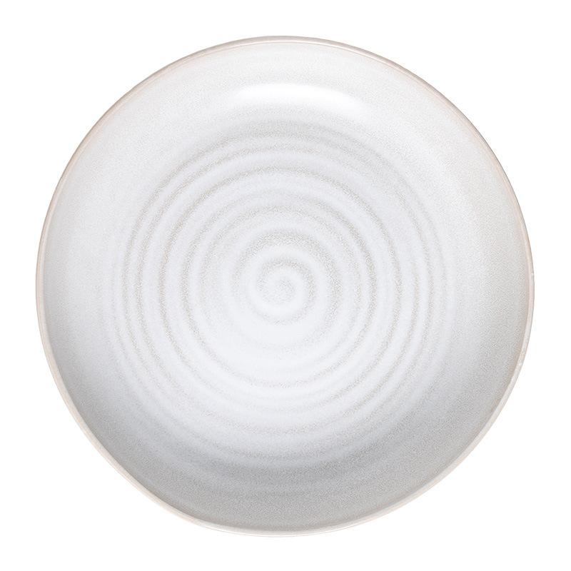 Vintage Ringtiefer Teller Geschirr Teller Haushalt Gemüseteller Salatteller Großer Teller Westlicher Pastateller Steakteller