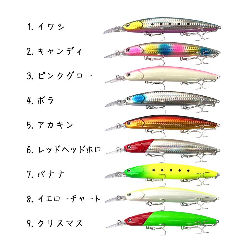 Orurudo Fishing Tackle Long Distance Launch Minnow 18cm 40g 3 Color Set B qb100275y32n0 "Miraculous"