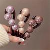 Elegant Pearls Twist Hair Clips Grab For Women Hairpin Barrettes Sweet Hair Ornament Headband Ponytail Hair Accessories