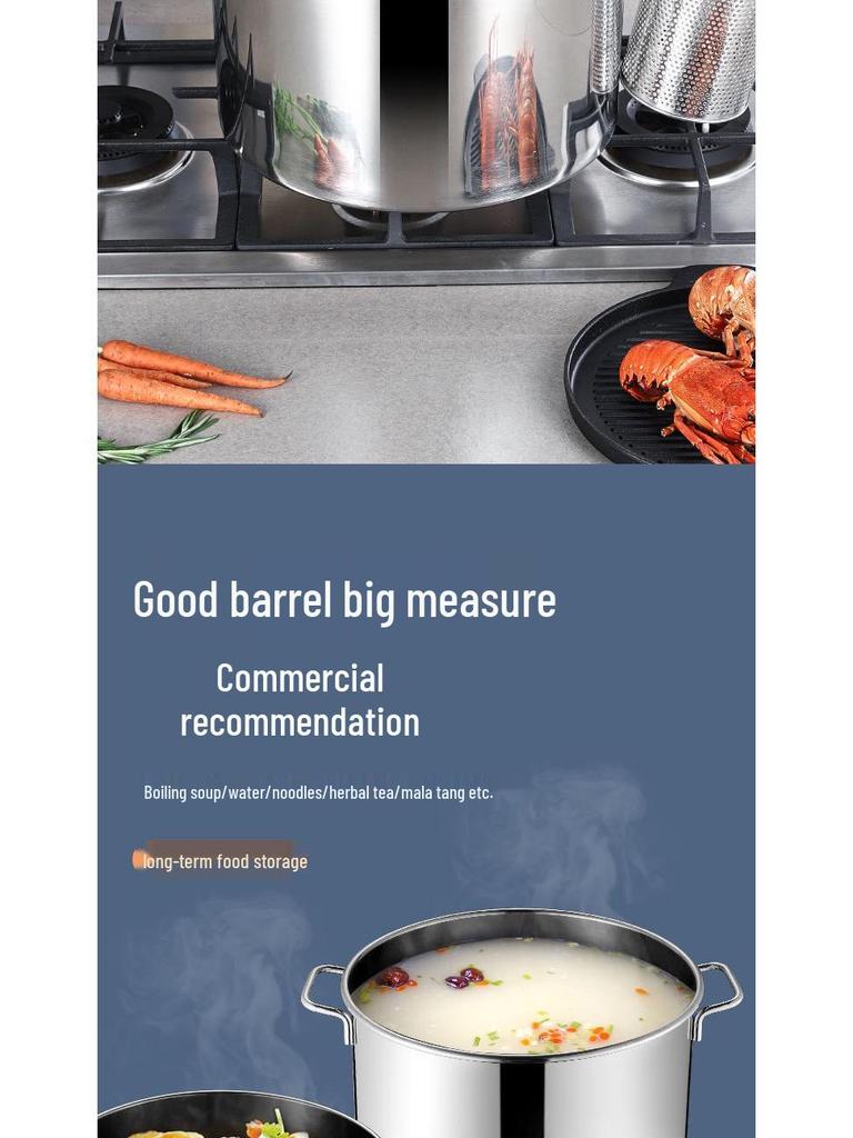 Nerezový indukční hrnec na polévku s kompozitním dnem