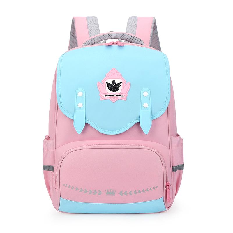 New Schoolbag for Primary School Students Backpack for Boys and Girls with Burden Reduction and Spine Protection