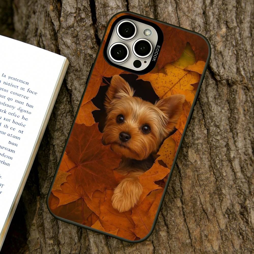 

Yorkshire Terrier Dog Phone Case For iPhone 17,16,15,14,13,12,11 Plus,Pro Max,XS,Colorful Silver Phone case Funda Cover iPhone17Air