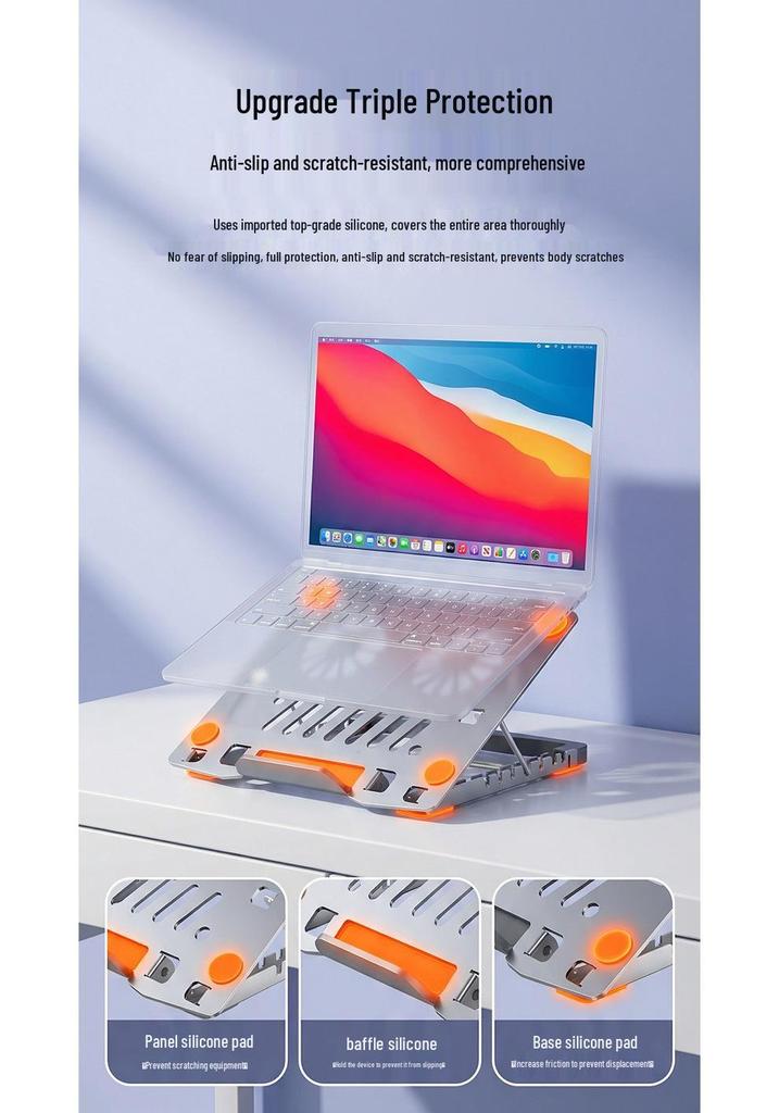 All-Metal Universal Folding Laptop & Tablet Stand with Heat Dissipation