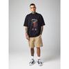 Oversized Crewneck T Shirt Black Bear Graphic Print Streetwear Fashion Casual Wear