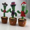 Brinquedo Cacto Dançarino Com Canto e Dança Planta de Pelúcia Interativa
