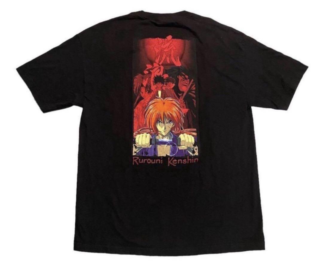 

[USED] 90s Anime Rurouni Kenshin Himura Battousai Tenshou Ryusen T-Shirt, Size Small