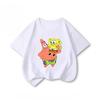 Potdemiel SpongeBob SquarePants Children's Pure Cotton T-Shirt, New Summer Style, Comfortable and Breathable Children's T-Shirt