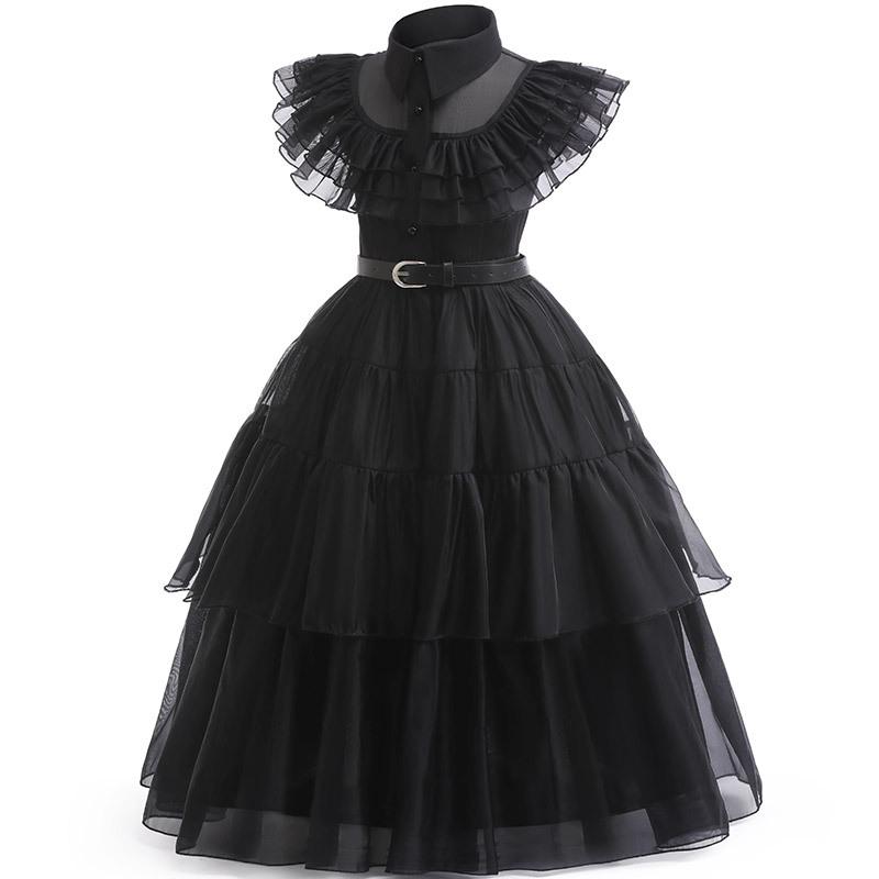 Popular Girls Mesh Dress Dress Cosplay Wednesday Female Lead Party Performance Dress