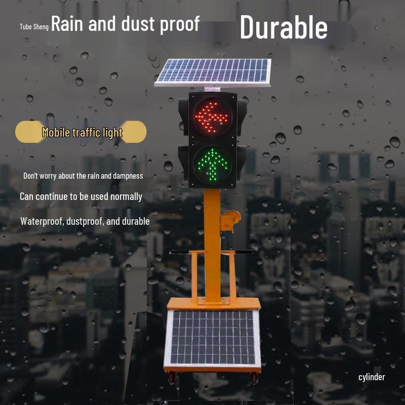 Portable Solar Traffic Signal Light for Driving School and Intersections