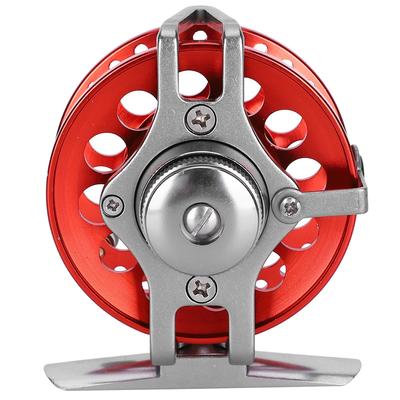 Front Ice Fishing Wheel Fly Full Metal With Unloading Force ReelRed Right Hand