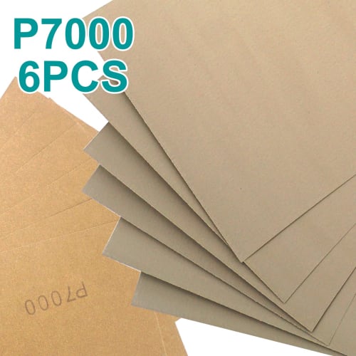 Akuoly Sandpaper for Precision Finishing Polishing, 2500, 3000, 5000, 7000, and 10000 Grits, 30 Sheets