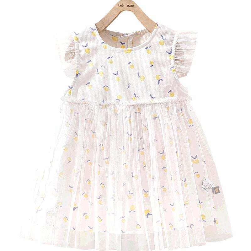 Labby Girls' Summer Mesh Princess Dress