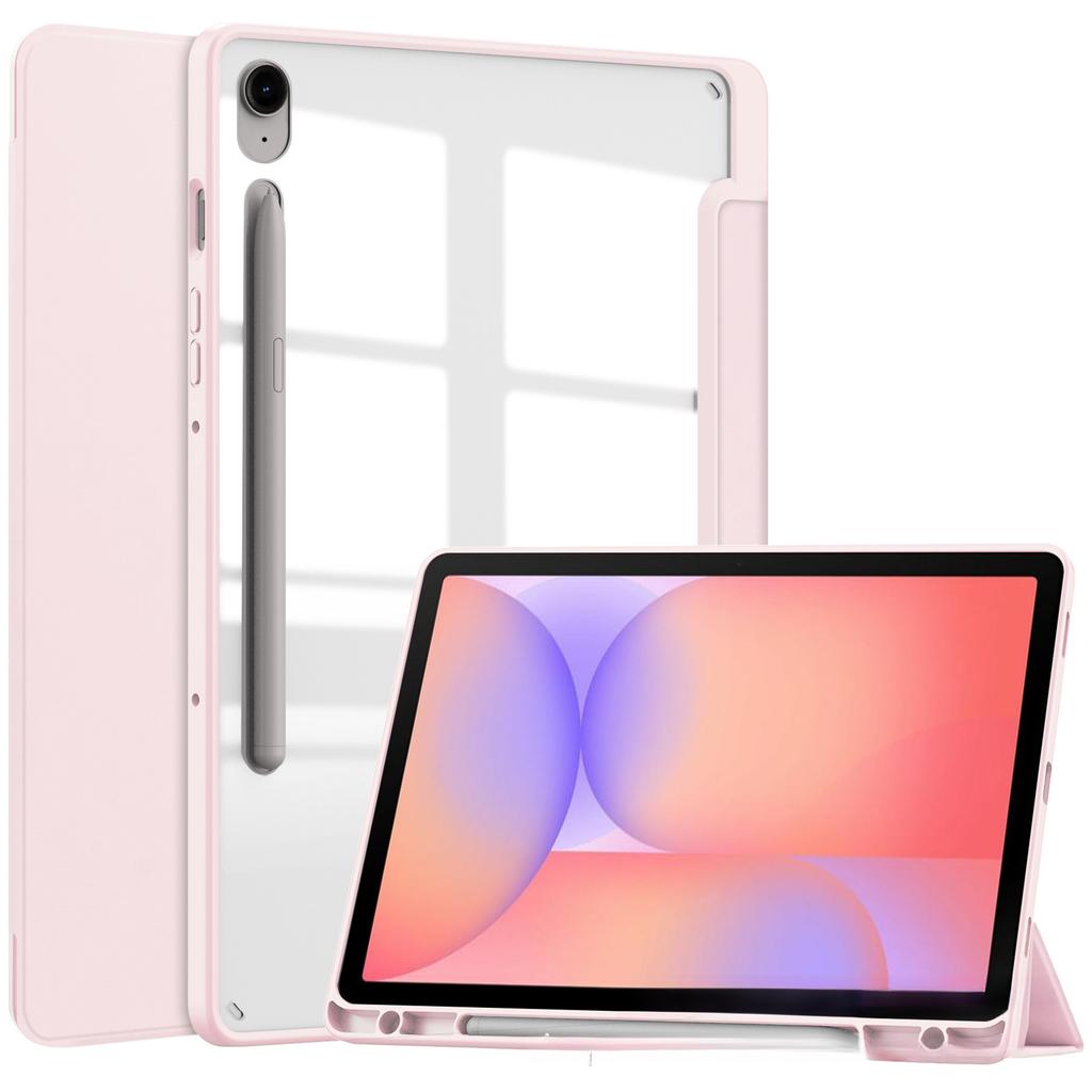 Custodia per Tablet per Galaxy Tab S10 Lite /S10FE/S9FE/S9 X400 Acrilico Trasparente Porta Penna