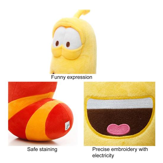 Yousheng Cartoon Inspired Plush Worm Toy Stuffed Worm Plushie Decoration Worm Shape Doll Pillow Animation Fans Collectible Gift