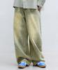 FILLUMINATE Splash Wash Wide Denim Pants - Sand Blue