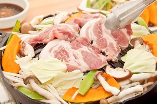 Ikenaga Iron Works Genghis Khan Pot, Cast Iron, 29cm, with Holes, QGV2702