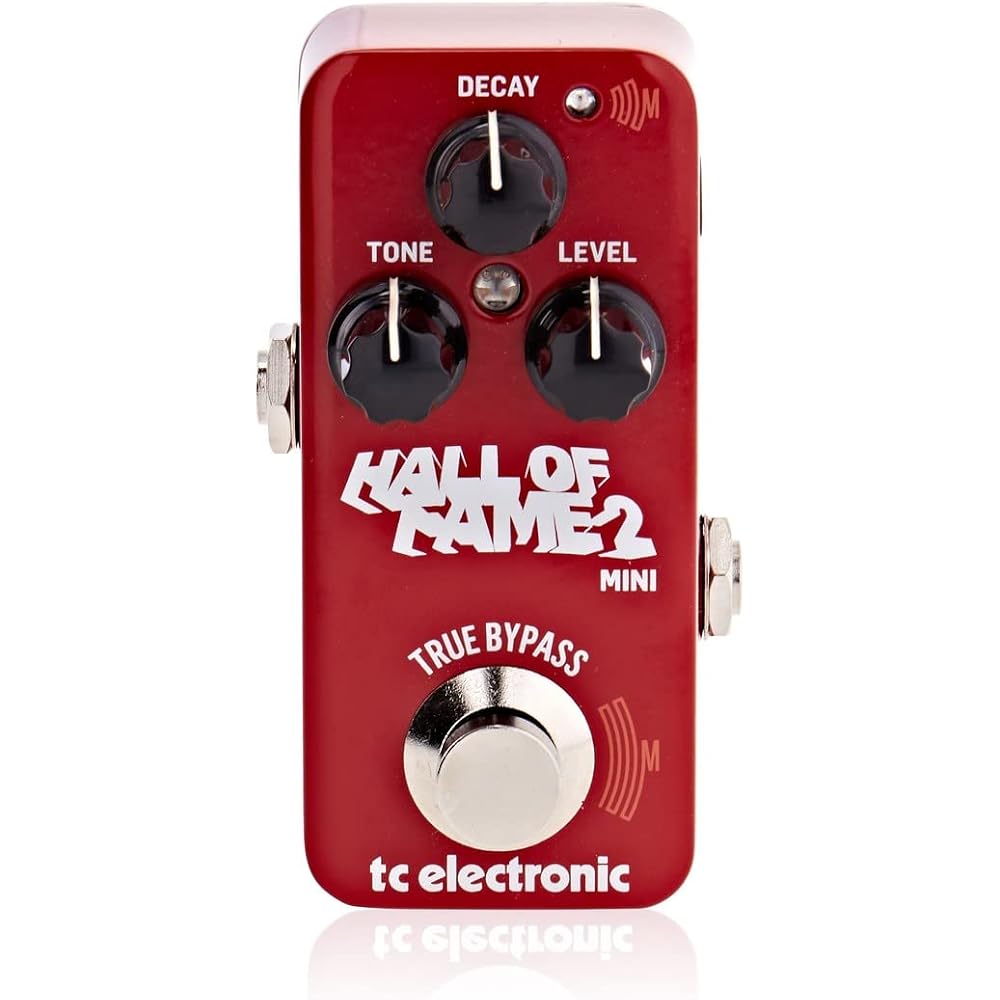 tc electronic Hall of Fame 2 Mini Reverb Pedal Compact Design for Guitar Effects
