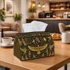 1pc Vintage Decorative Tissue Holder Multifunctional, Featuring Egyptian Symbol Golden Design Ideal for Home, Parties, And Car Decor. This Decorative 