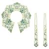 Traditional Chinese Embroidered Flower Cloud Collar with Tassels Polyester Comfortable for Cloth Accessory Cultural Wear