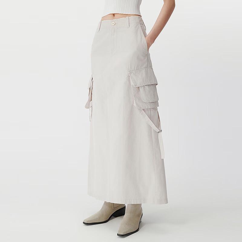 JNBY Women s Straight Cotton Workwear Midi Skirt M