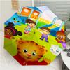 Daniel Tiger's Neighborhood Print Automatic Umbrella, 8 Rib Iron Frame, Plastic Handle, Suitable for Outdoor Travel &Daily , Ideal Gift