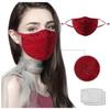 Adult Fashion Reusable Windproof Fog Haze Mask Diamond Mask for Women