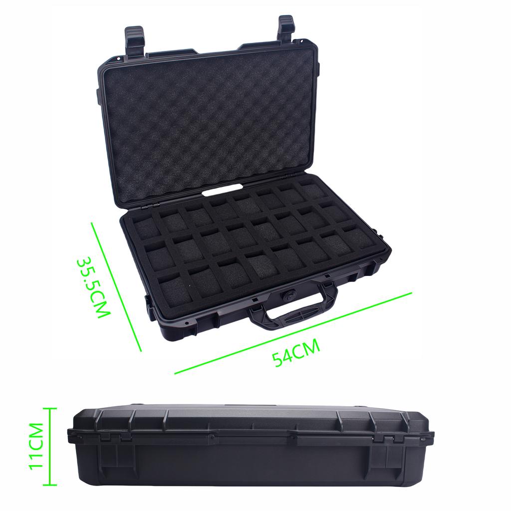 24 Slot Plastic Watch Case Portable Waterproof Watch Case Is Used To Store Watches Tool Box