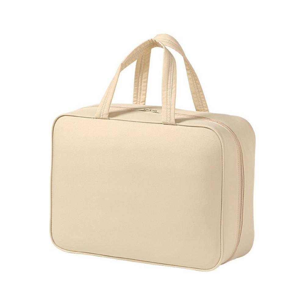 Oxford Cloth Clothes Storing Bag Large Capacity Luggage Suitcase Organizer Wardrobe бежевый