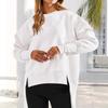 Women S Casual Solid Color Long Sleeve Pullover Hooded Sweatshirt