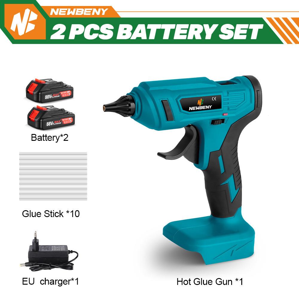 100W Cordless Electric Hot Melt Glue Gun 11mm Glue Stick Anti-scald Nozzle Rechargeable DIY Repair Tool