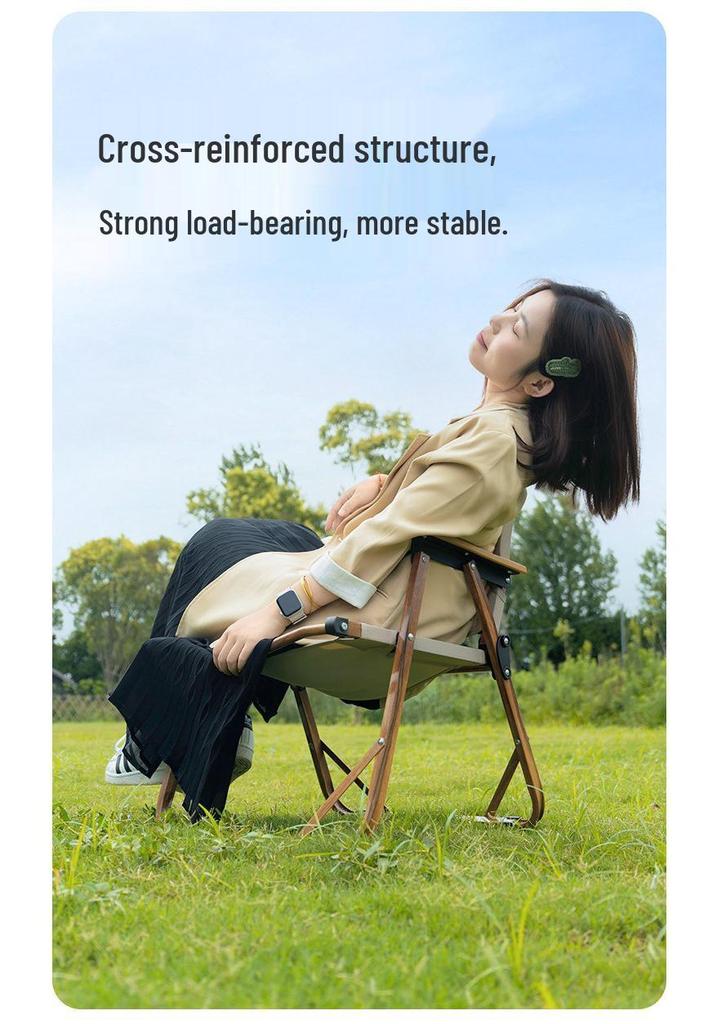 Mountain Outdoor Portable Folding Aluminum Camping Chair & Fishing Stool