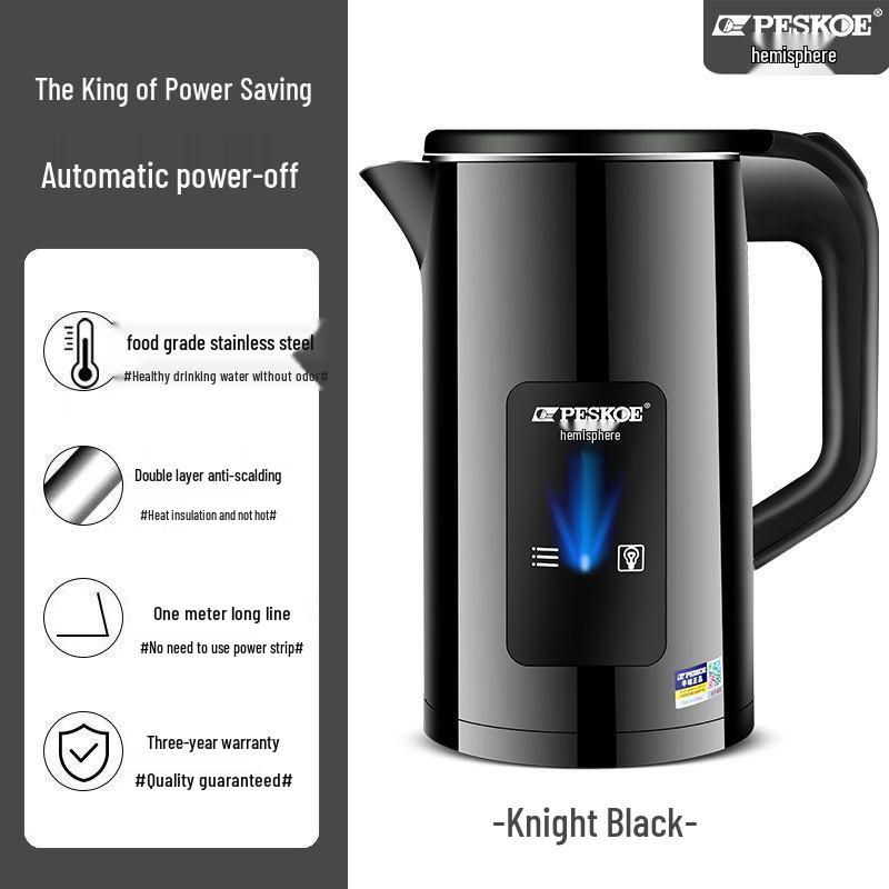 Durable Stainless Steel Electric Kettle - Large Capacity, Insulated, Thermostatic, New Model for Home Use