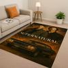 SPN Supernatural Sam Dean Winchester TV Living Room Non-Slip Area Rug Soft Carpet for Bedroom Playroom Sofa,Home Decor Doormat