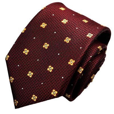 [Michiko London] Wrinkle-resistant Bonded Fabric with Lining for Added Volume. Made In Japan. KOSHINO Brand Tie. 100% Silk, Small Pattern. Unisex.