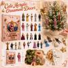 Christmas -Day Advent Calendar with 2D Flat Acrylic Pendant Ornaments