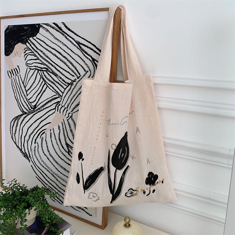 

Жіноча весняно-літня японська м яка сумка через плече Студентська сумка для покупок Повсякденна полотняна сумка Портативна сумочка великої місткості