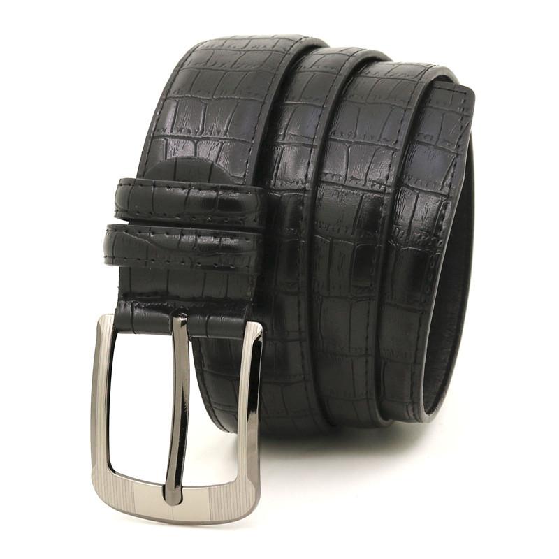 Neue Mode Herren Leder Gürtel Designer Gürtel für Mann Pin Schnalle Business Männlich Modische Slub Muster Jeans Casual