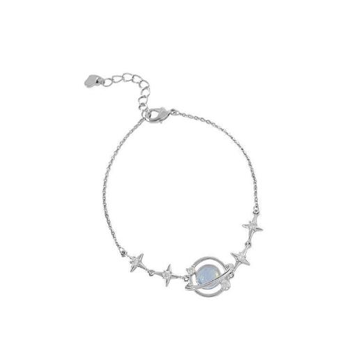 

Модный браслет «Планета» для женщин, очаровательный роскошный браслет со звездами и лунным камнем, прекрасный подарок для девочек