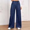 E Hot Sale Light Blue Jeans Women's Clothing Summer New Fashion Loose Trend Long Pants