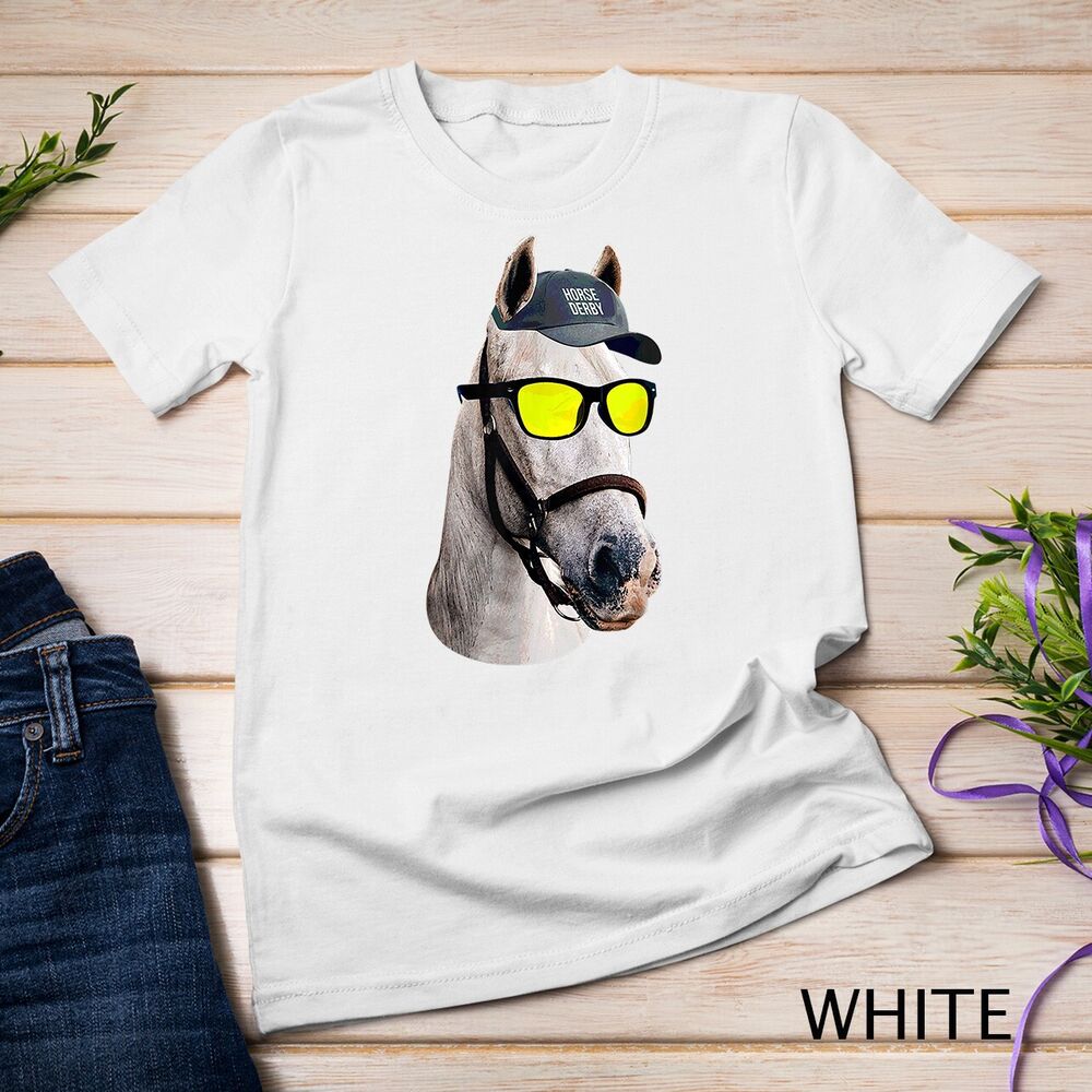 Funny Horse Racing Vintage Horse Portrait KY Derby Horse Unisex T-shirt