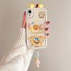 KEYSION Cute Ear 3D Cartoon Case for iPhone XS Max X with Bracelet Soft Silicone Shockproof Phone Back Cover for iPhone XR