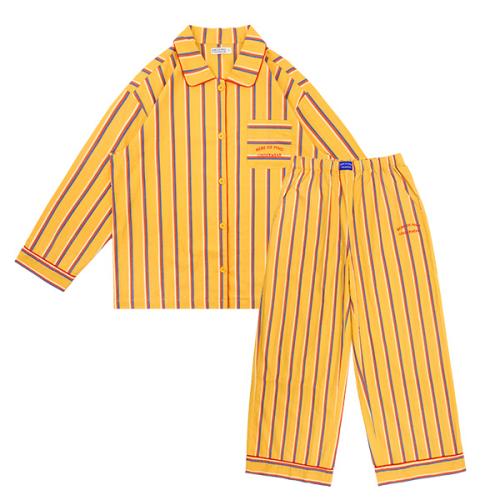 

[Bebedepino Underwear] Yellow Stripe Pajama Set_BU53UJ501 [Shipped from Korea] 100% Authentic Yellow - S